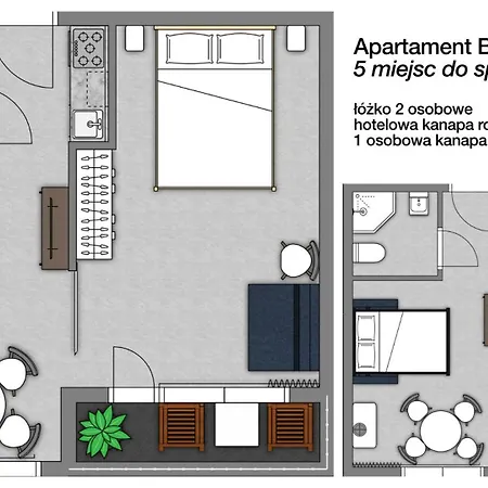Bluemint Debina Przy Plazy Apartment *